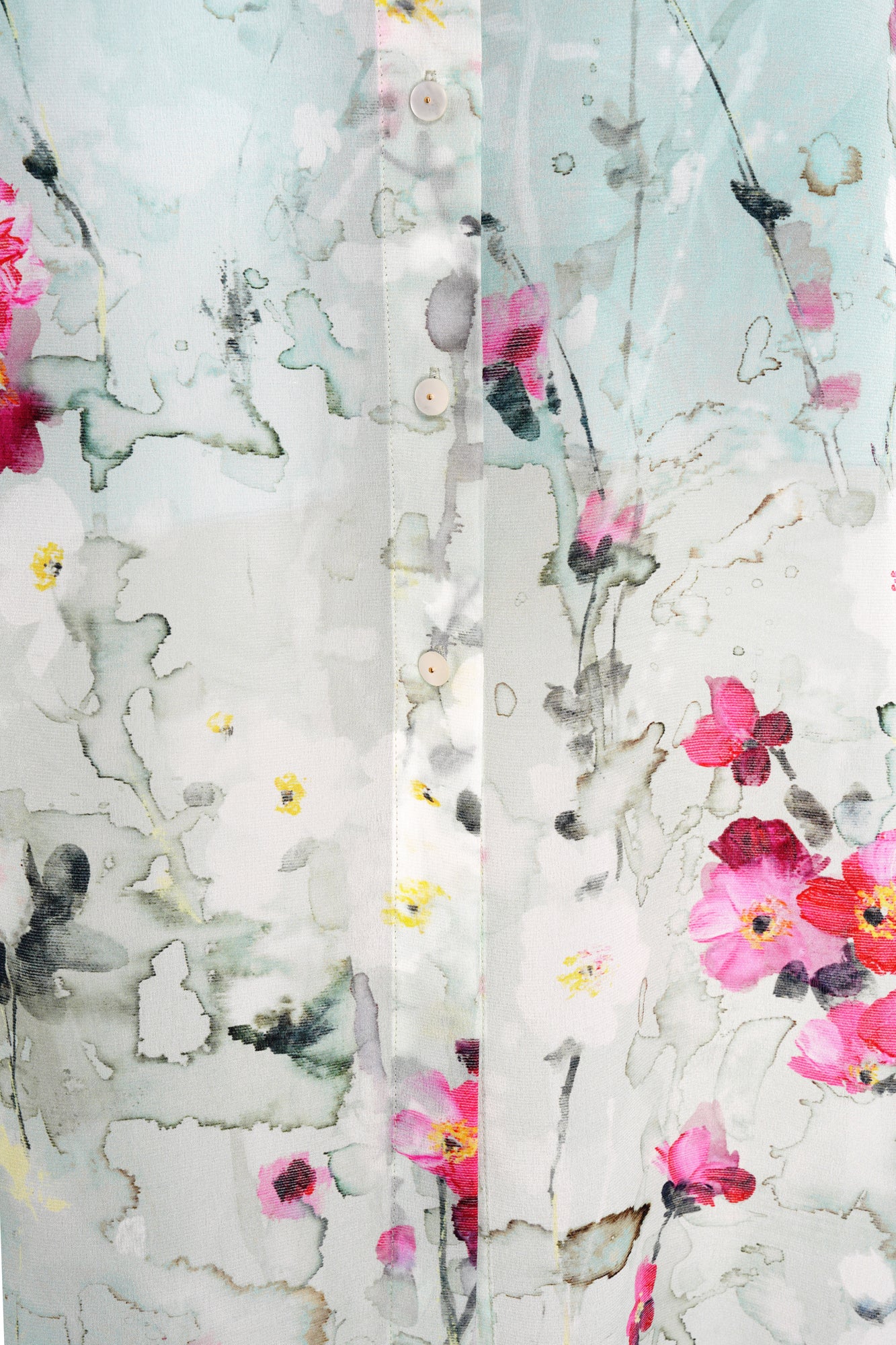 Aglaya Silk Dress - Mint Garden - Image 3
