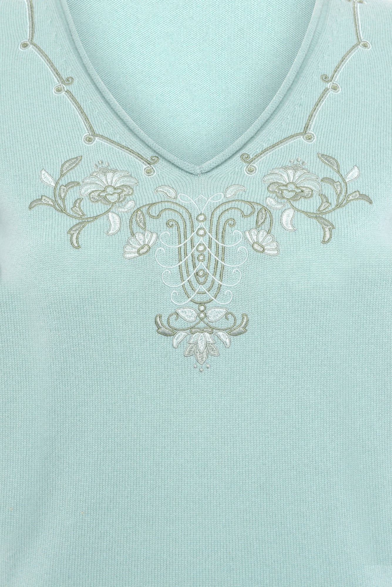 Annabelle Cashmere Wool Jumper - Mint - Image 4