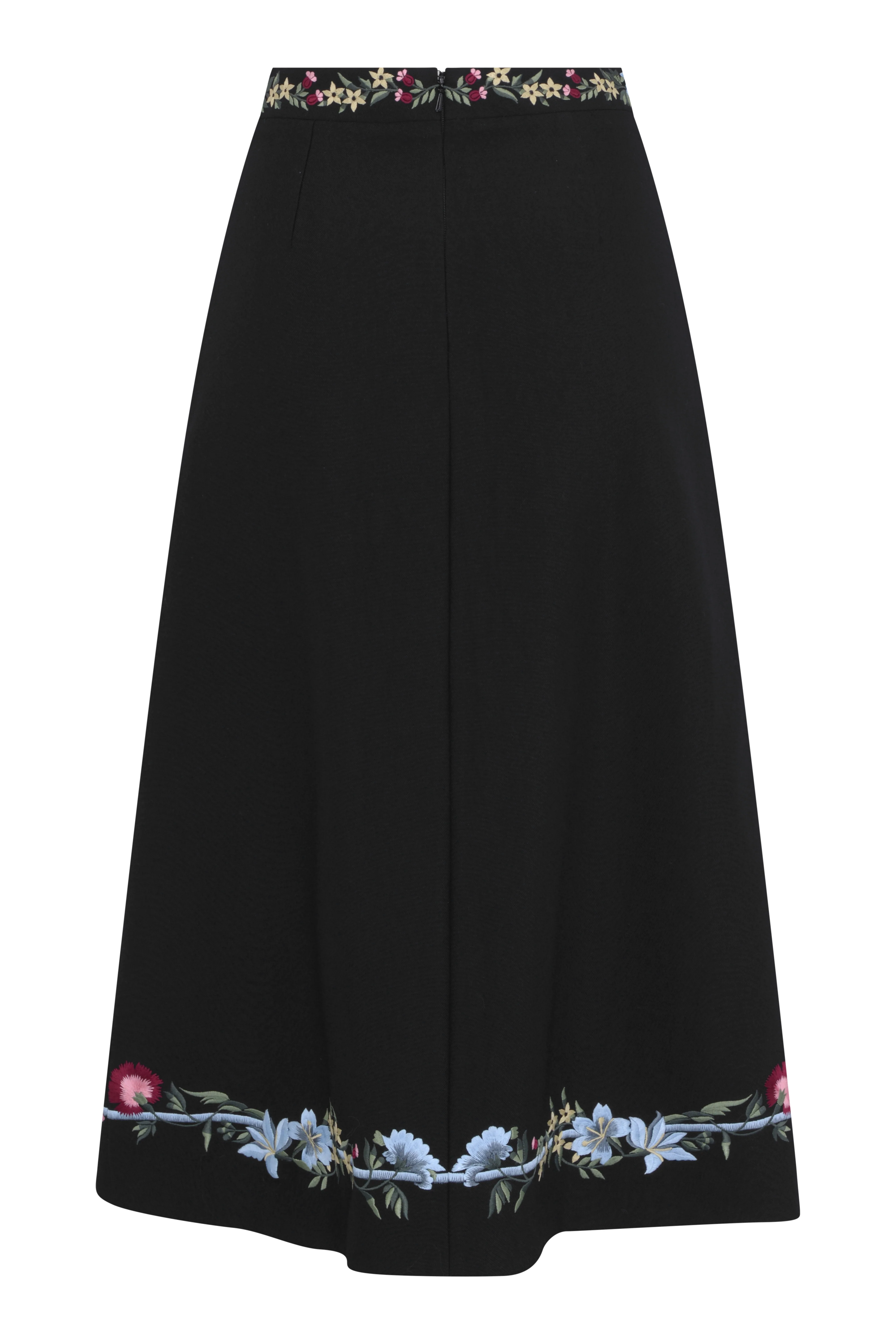 Claire Wool Gaberdine Skirt - Image 4