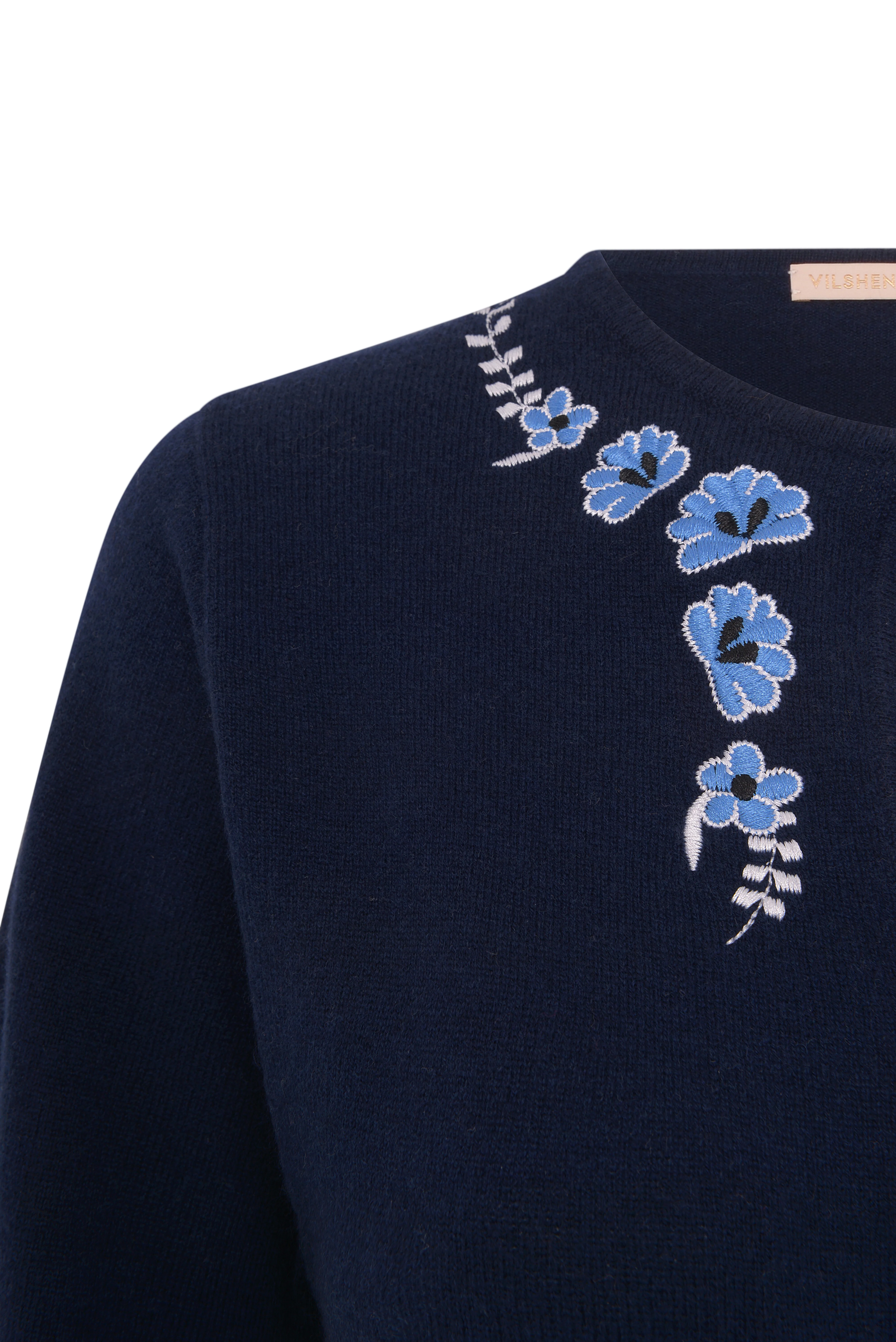 Diana Cashmere Wool Jumper - Navy - Image 3