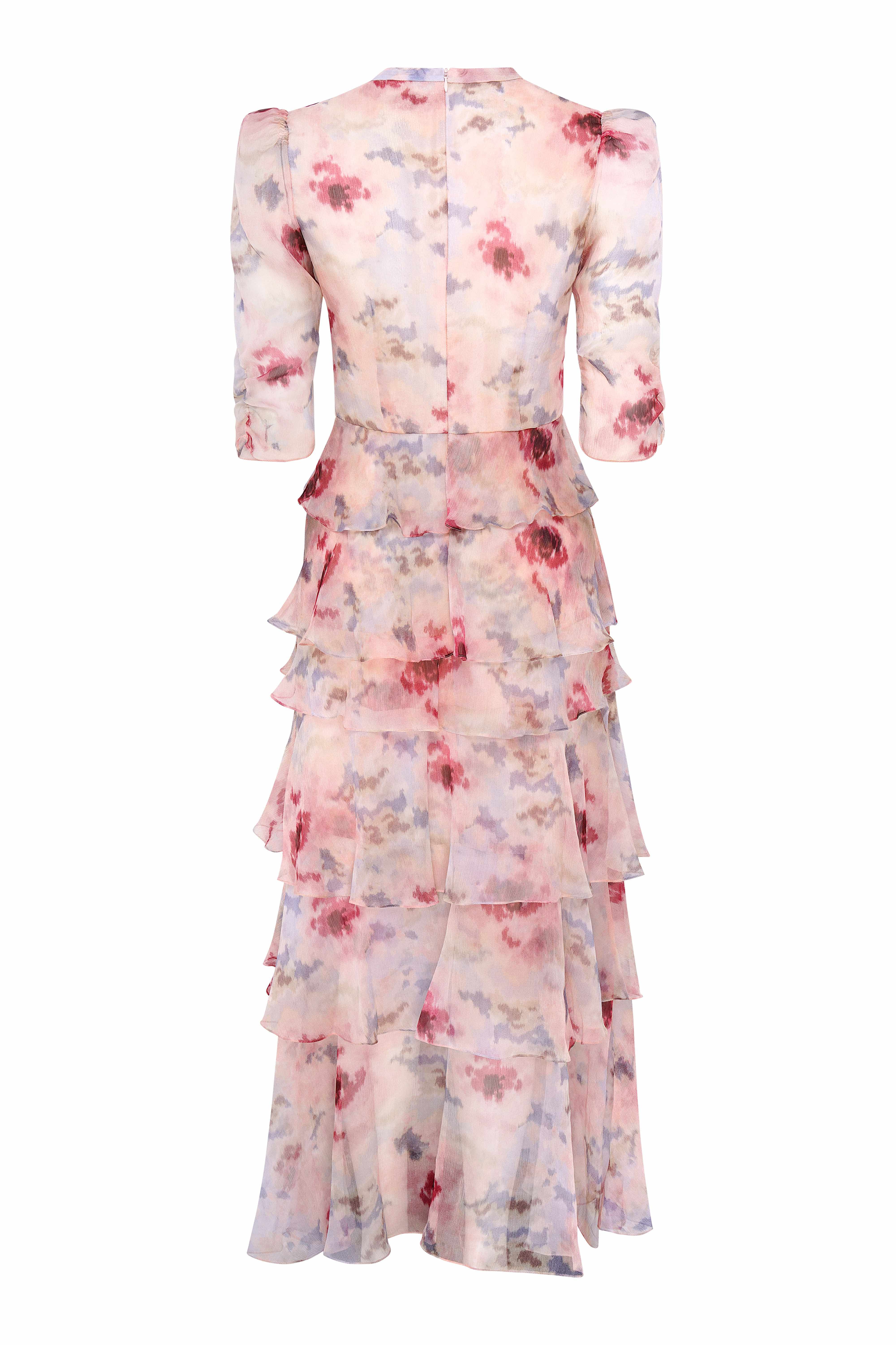 Hania Silk Dress - Cloud Print - Image 3