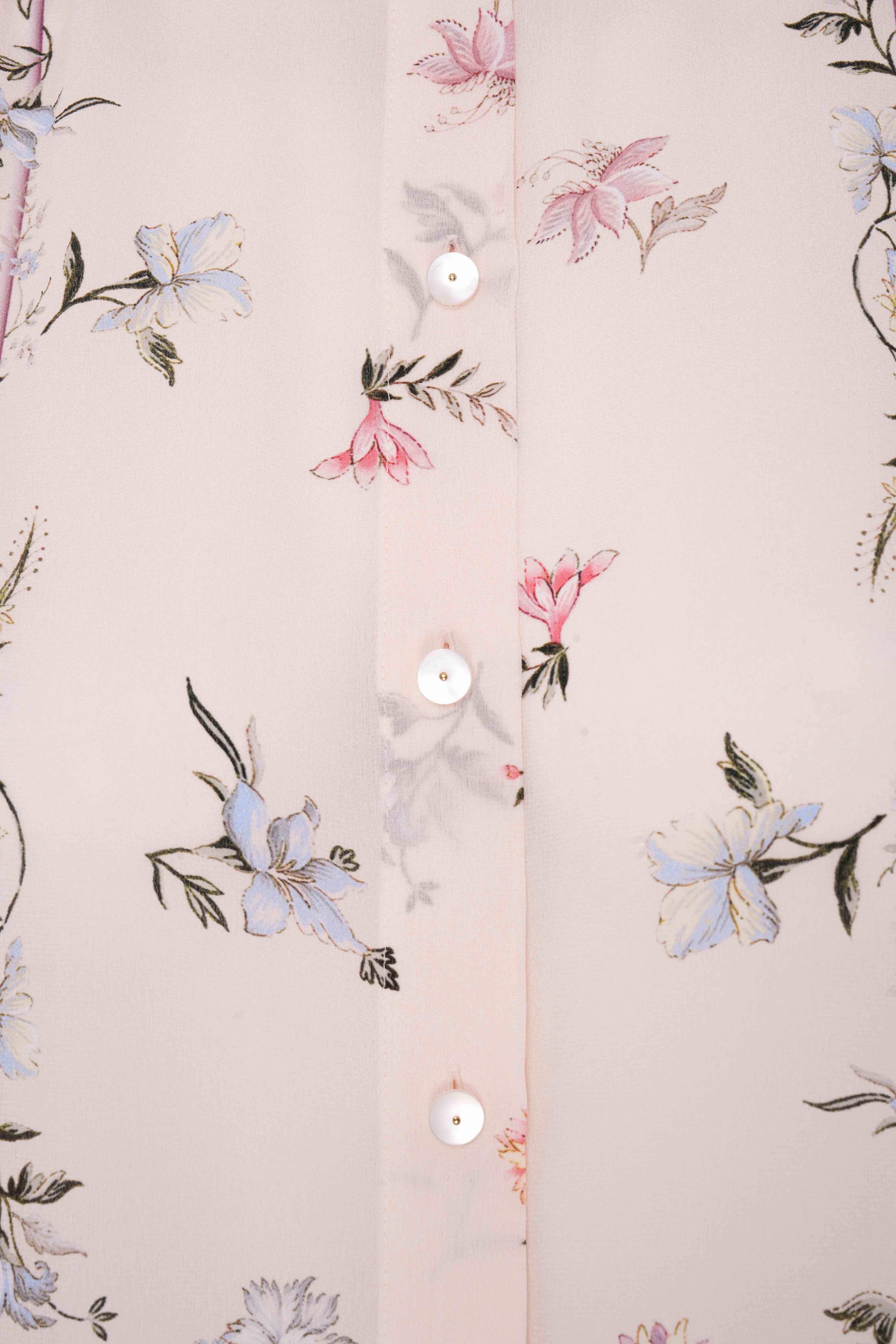 Liza Silk Blouse - Cream - Image 4