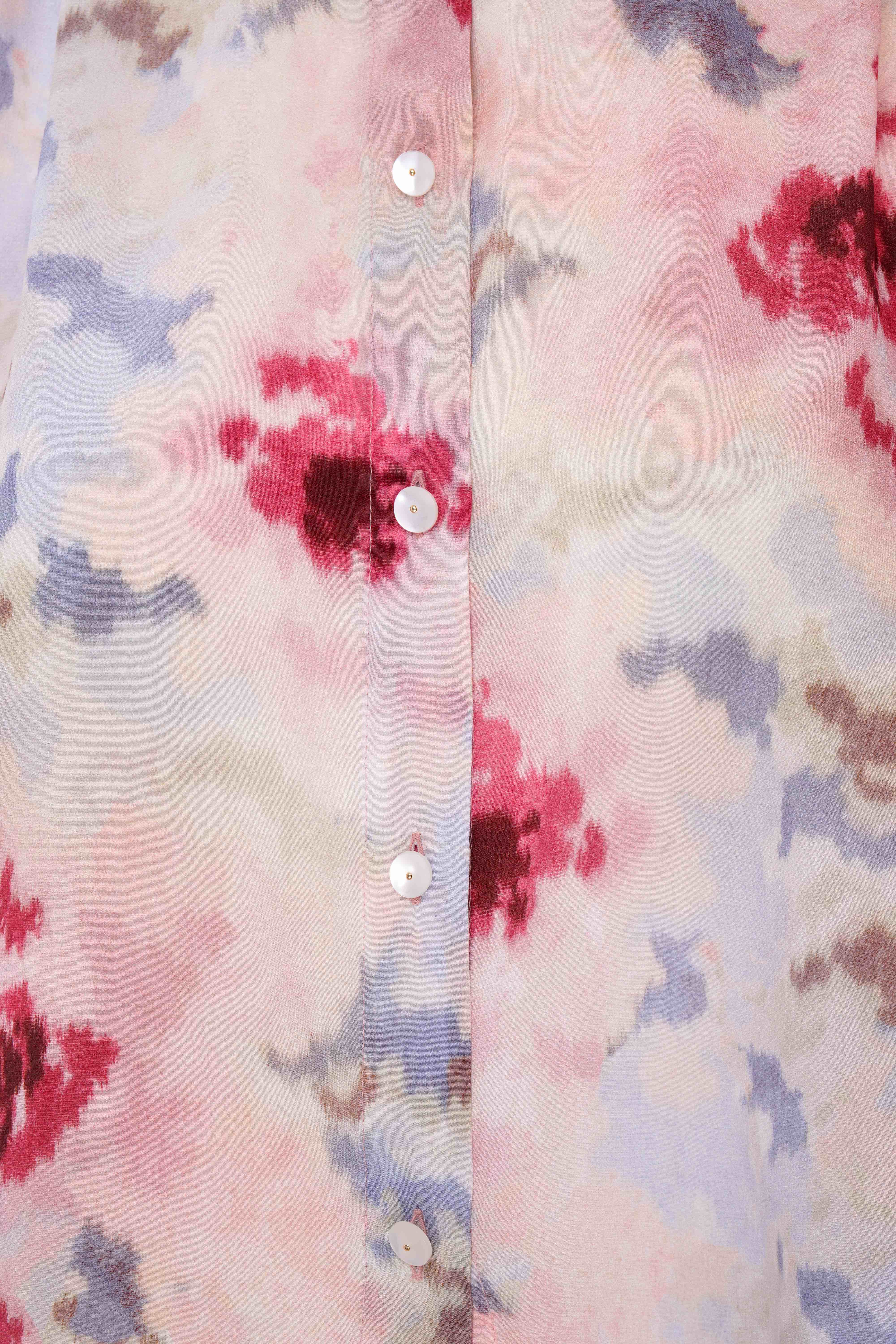 Liza Silk Blouse - Cloud - Image 4
