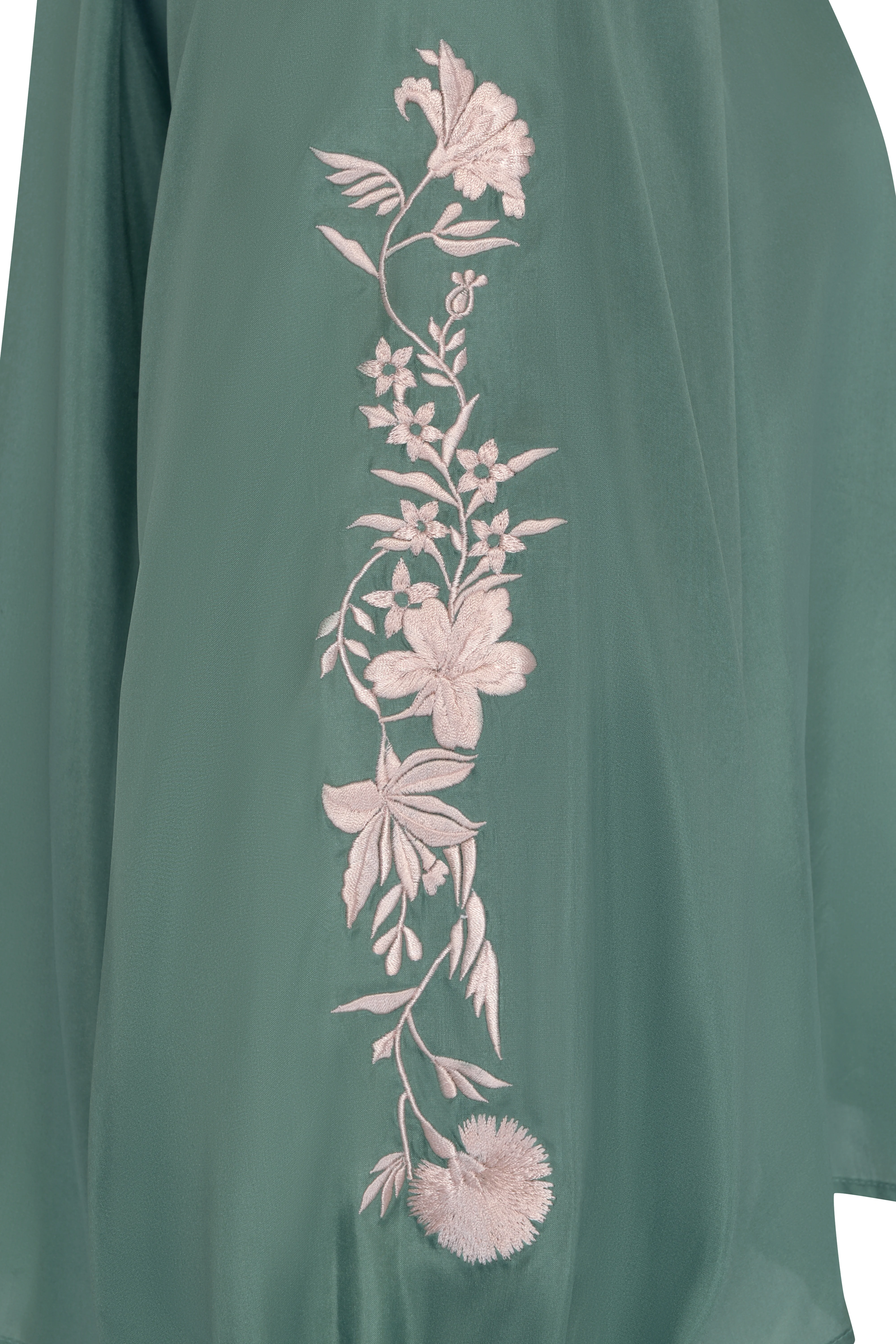 Margarita Silk Blouse - Green - Image 4