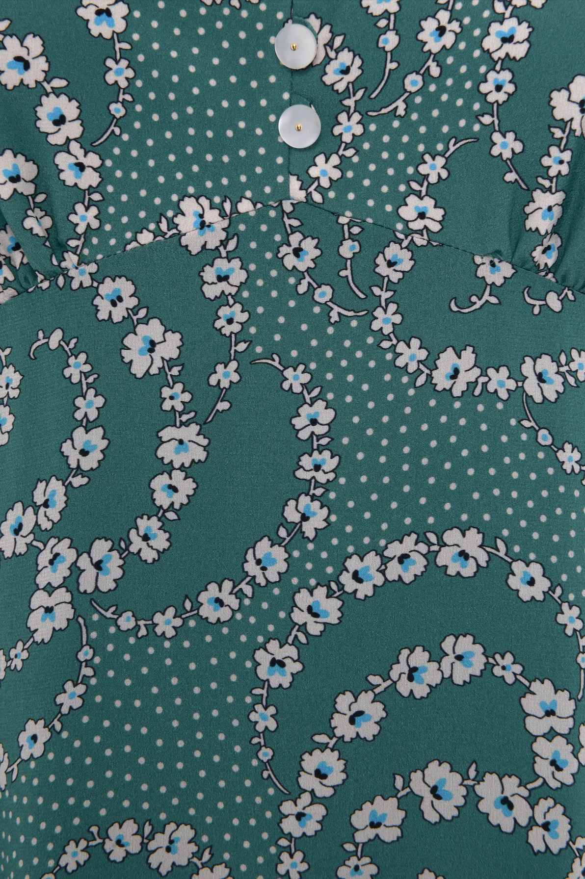 Elena Silk Dress - Emerald - Image 3