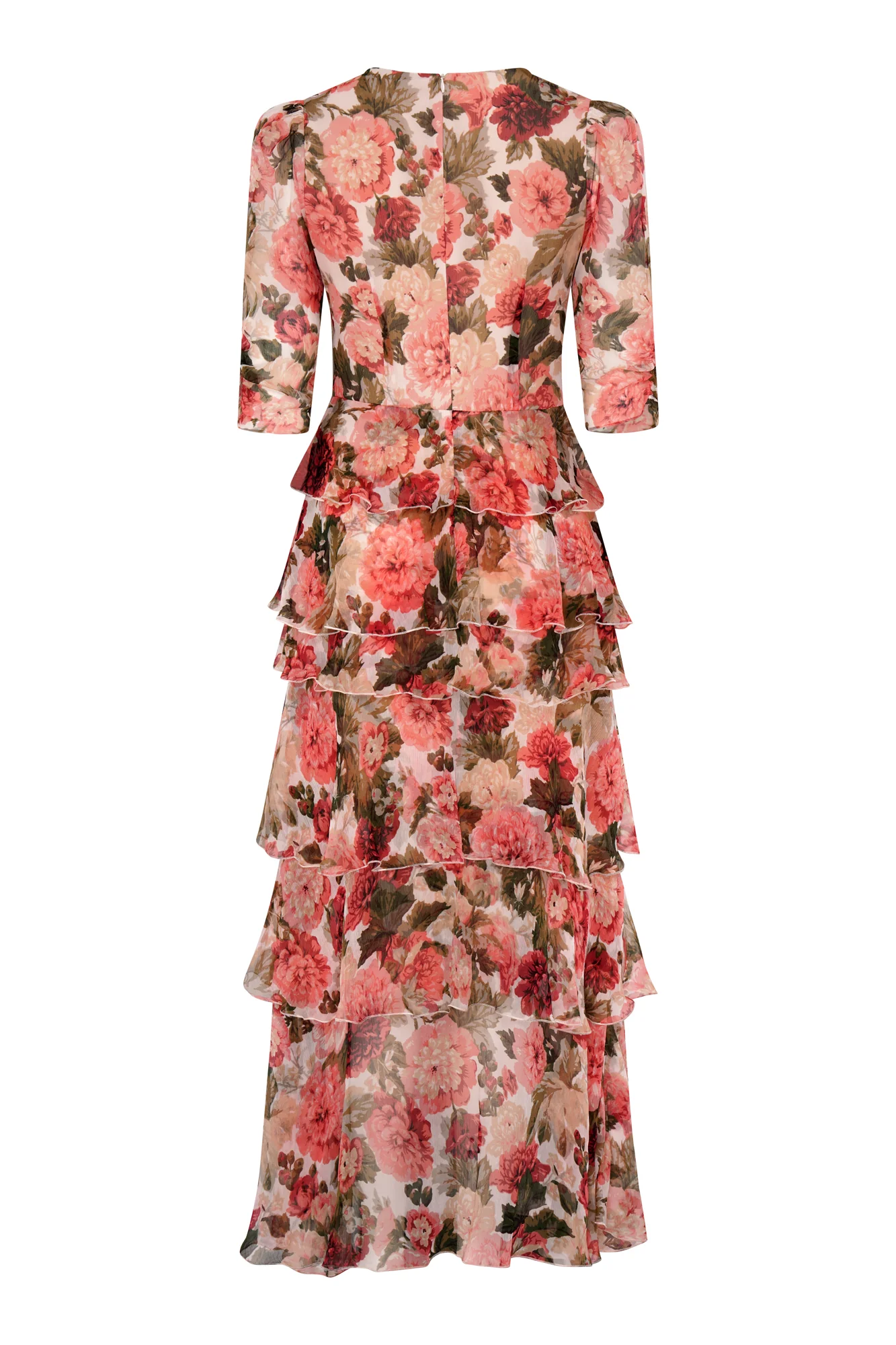 Ester Silk Dress - Red Peony - Image 4