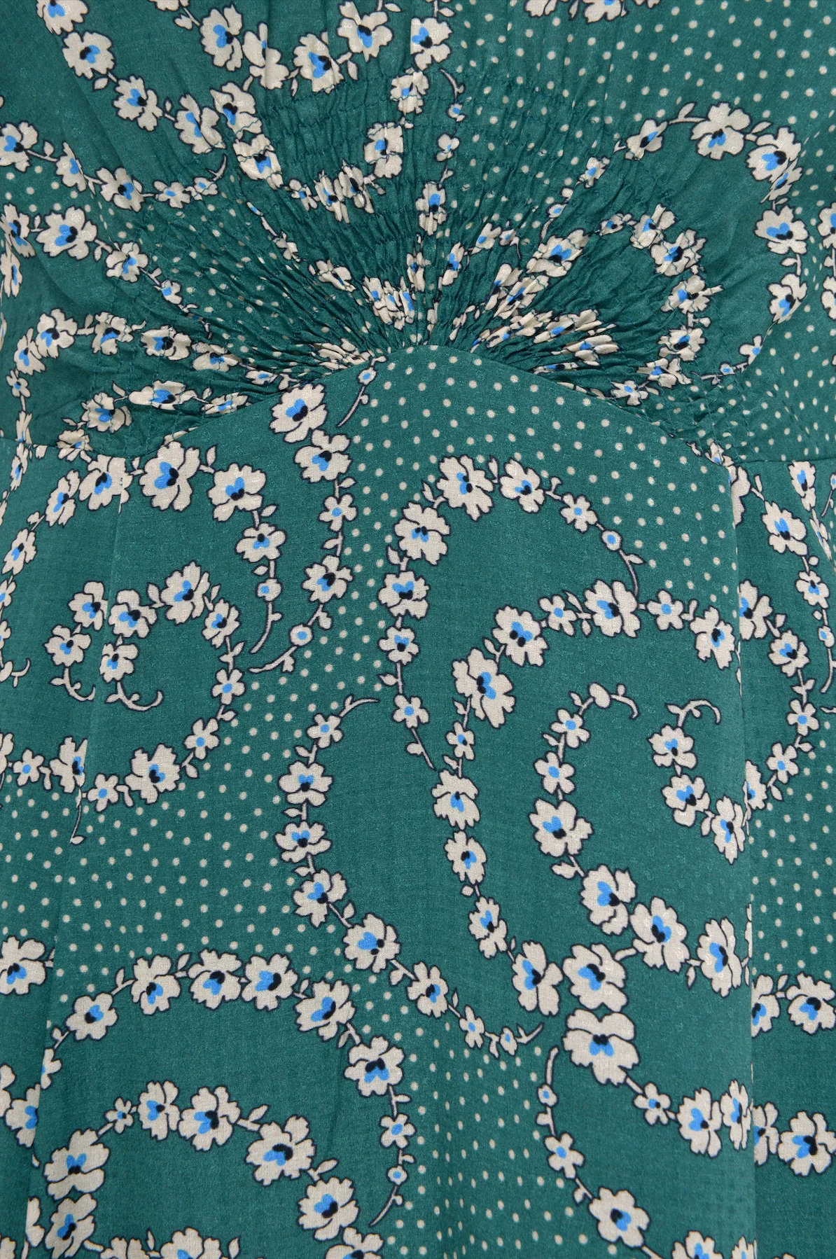 Fay Silk Cotton Dress - Emerald - Image 3