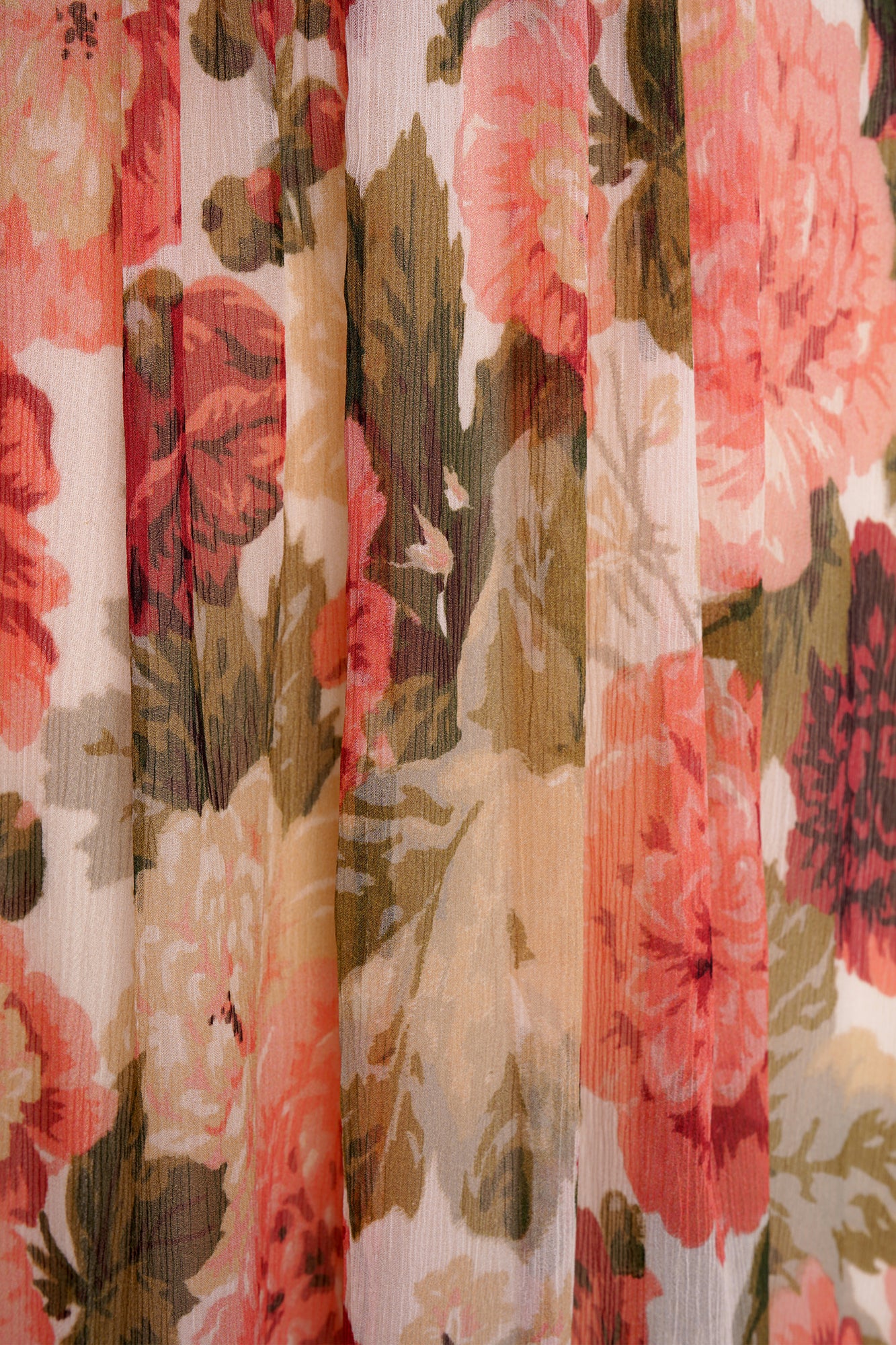 Fekla Silk Dress - Red Peony - Image 4