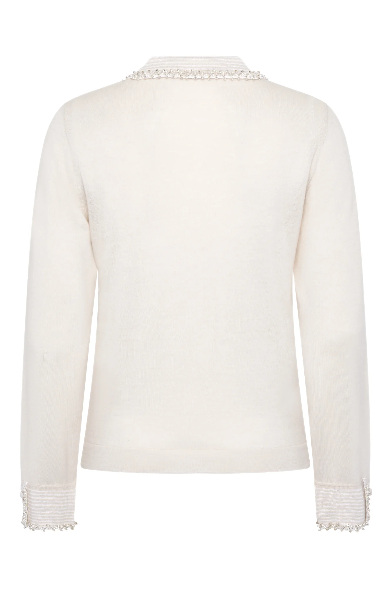 Grace Wool Cashmere Jumper - Ivory - Image 3