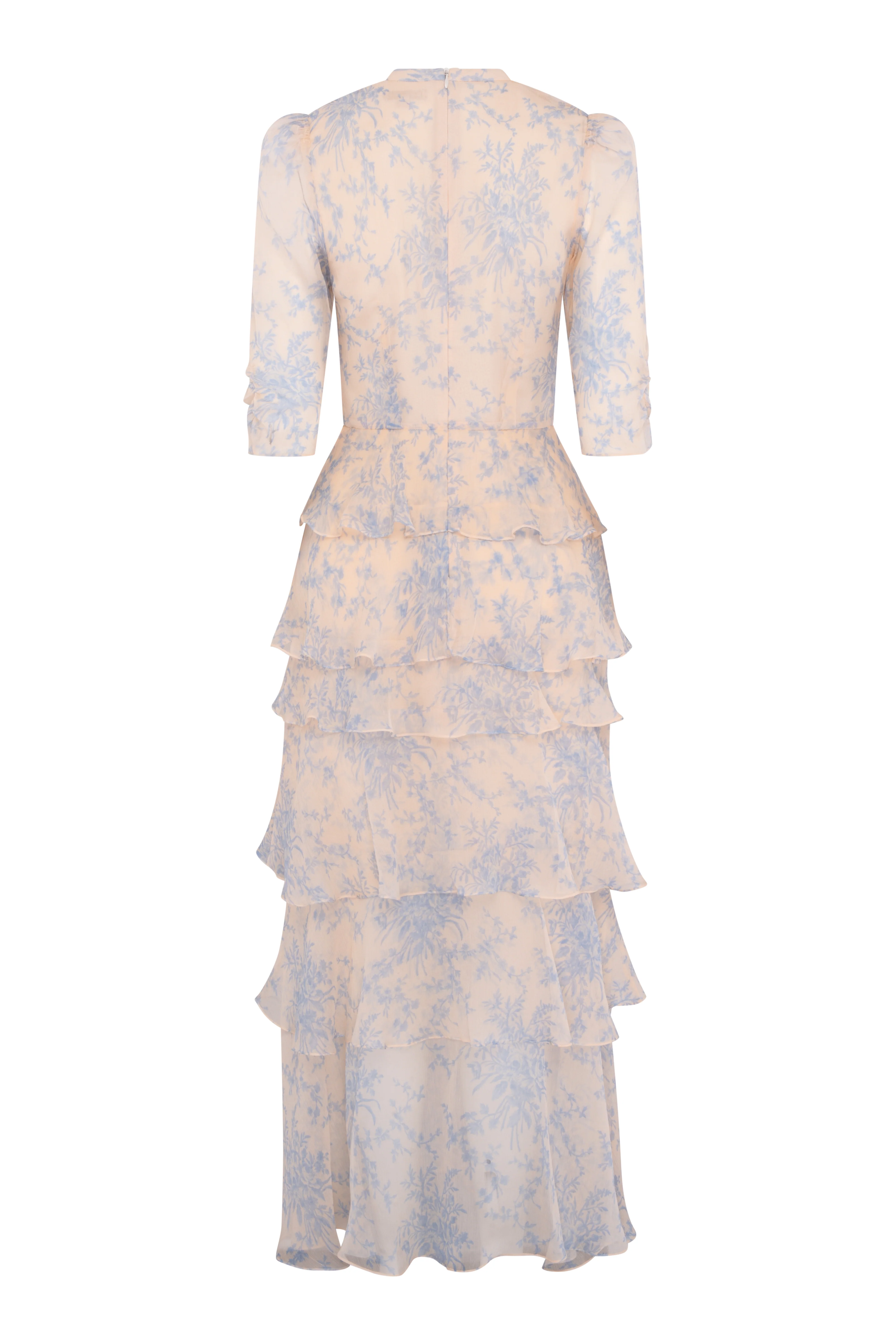 Hania Silk Dress - Versailles - Image 4