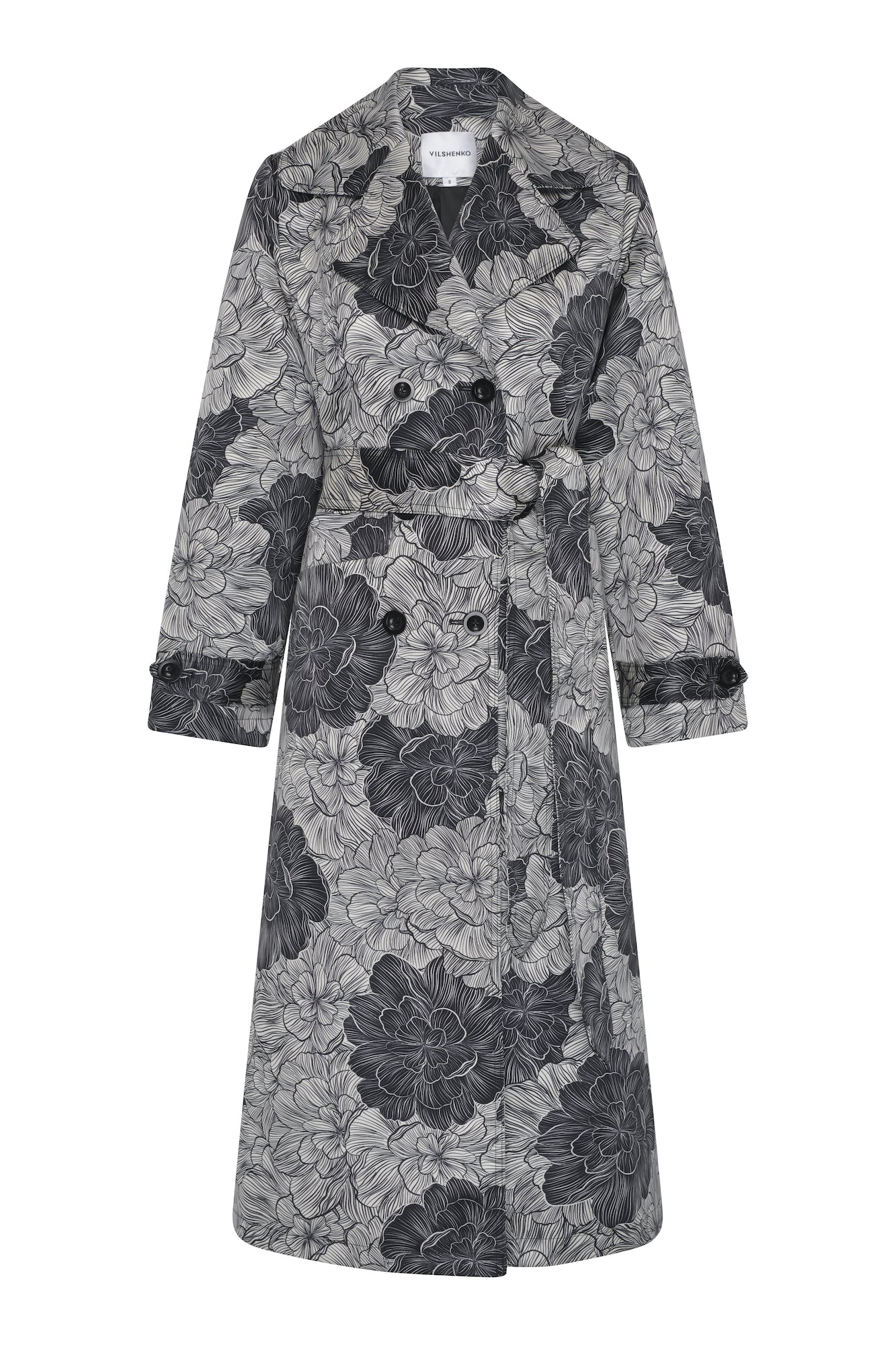 Harper Satin Trench Coat - Image 3