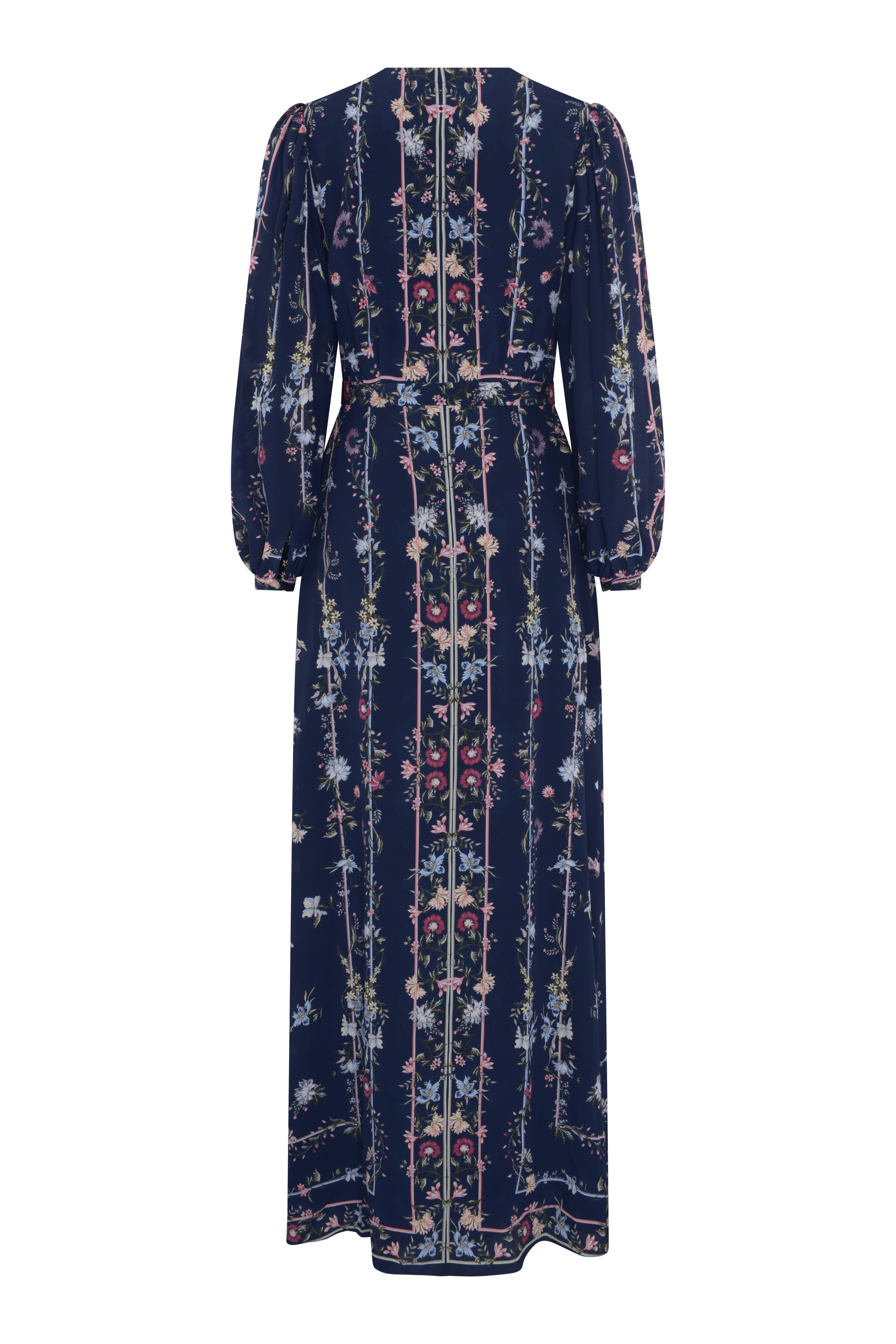 Julia Silk Dress - Navy - Image 4