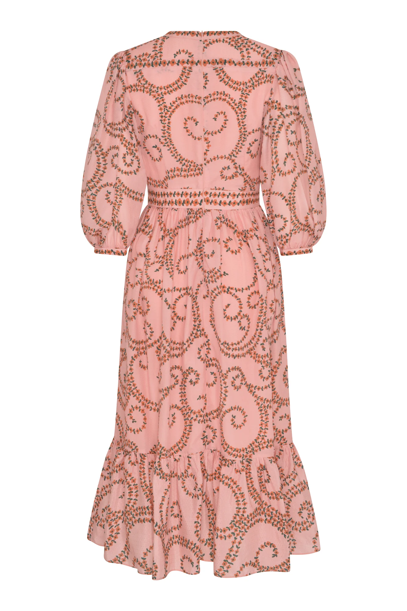 Kalina Cotton Silk Dress Pink - Image 3