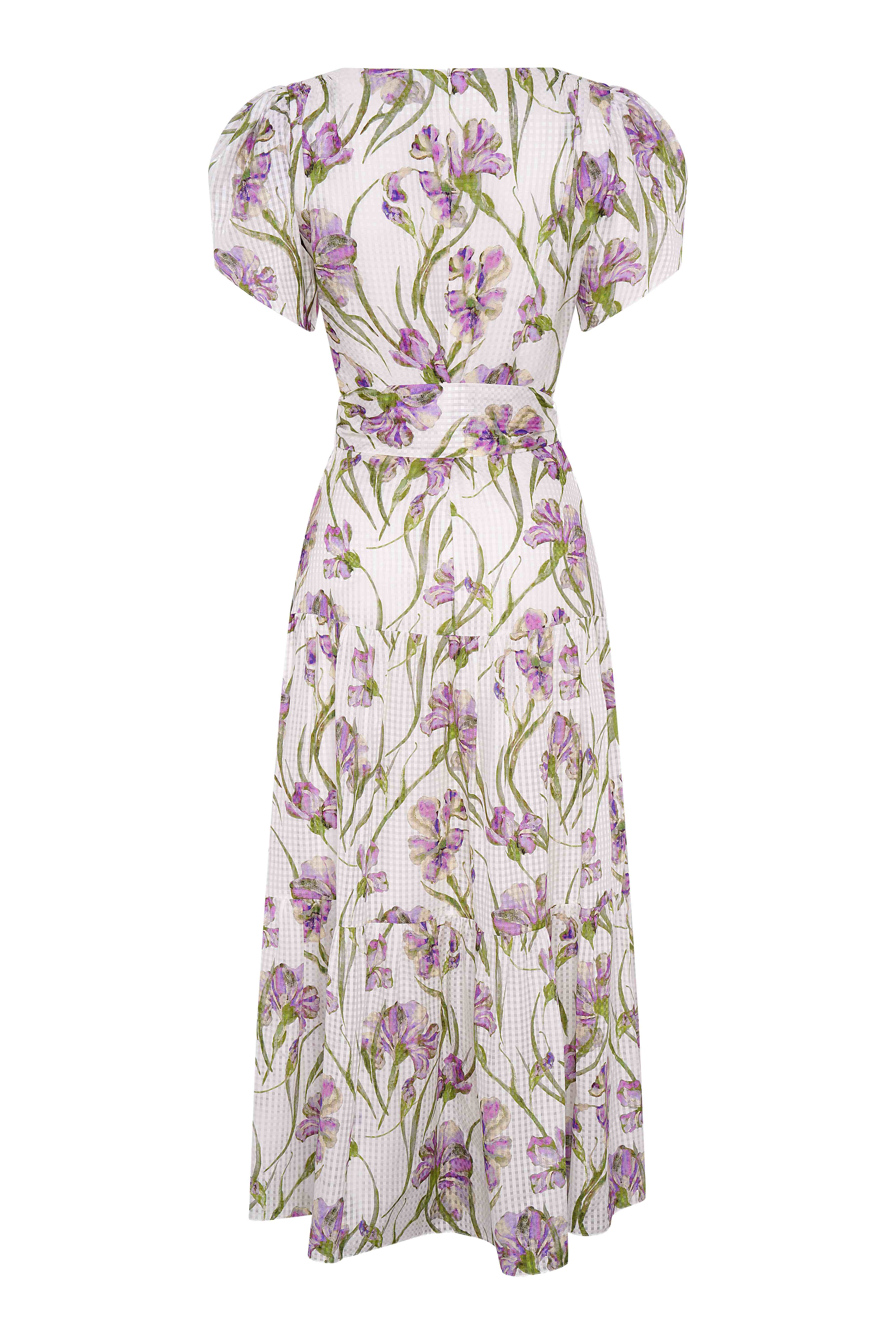 Lubava Cotton Silk Dress - Lilac Iris - Image 3