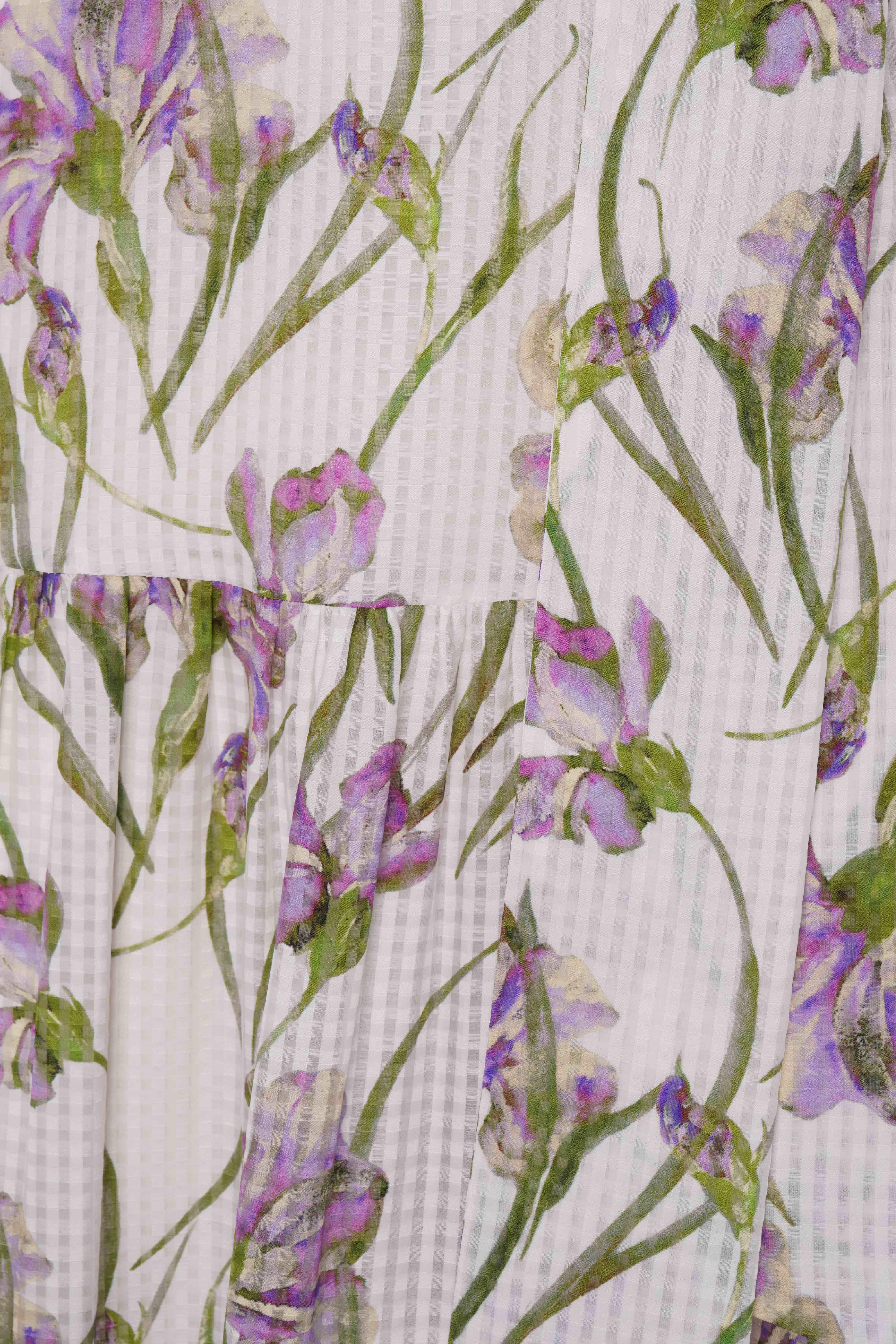 Lubava Cotton Silk Dress - Lilac Iris - Image 4