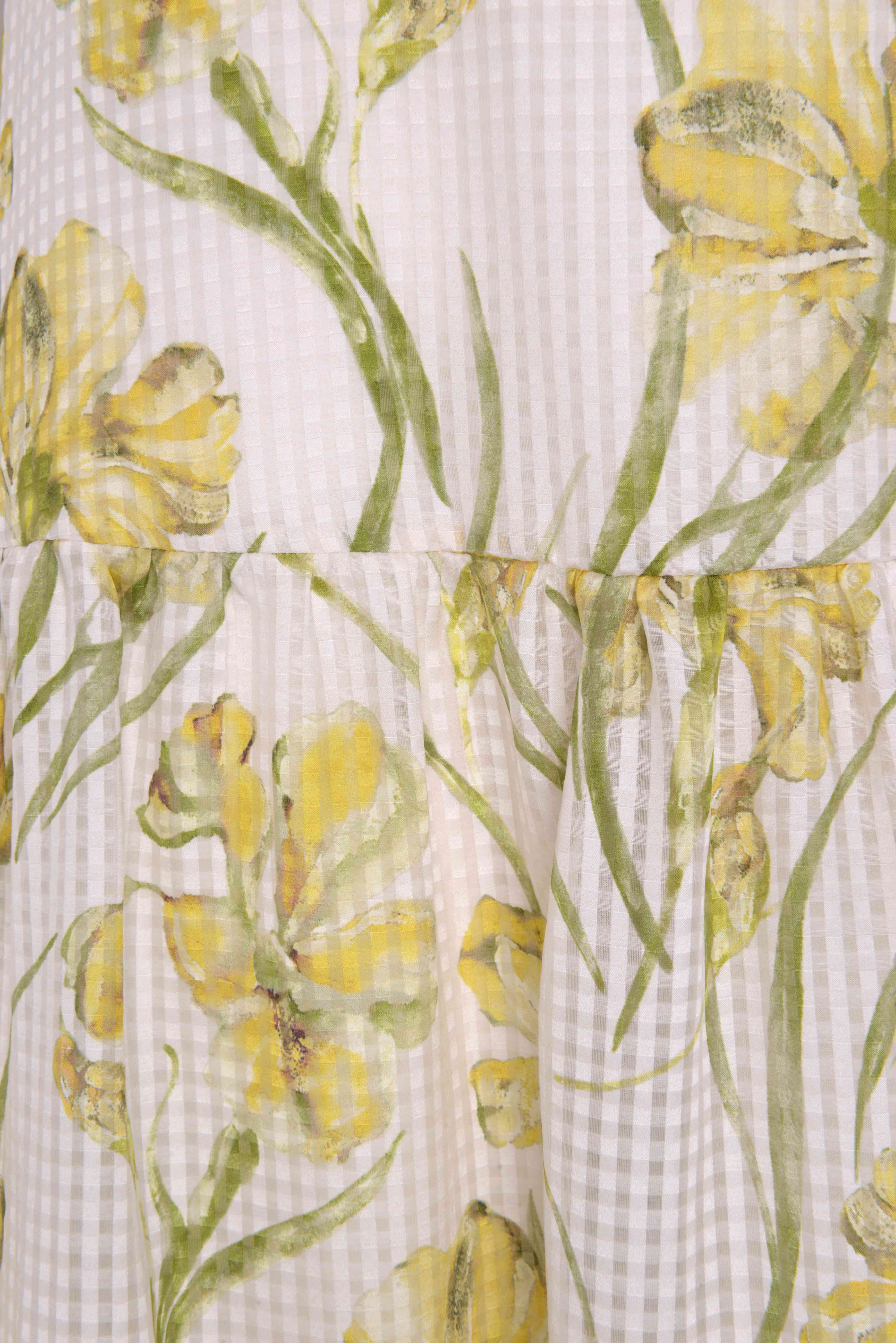 Lubava Cotton Silk Dress - Yellow Iris - Image 4