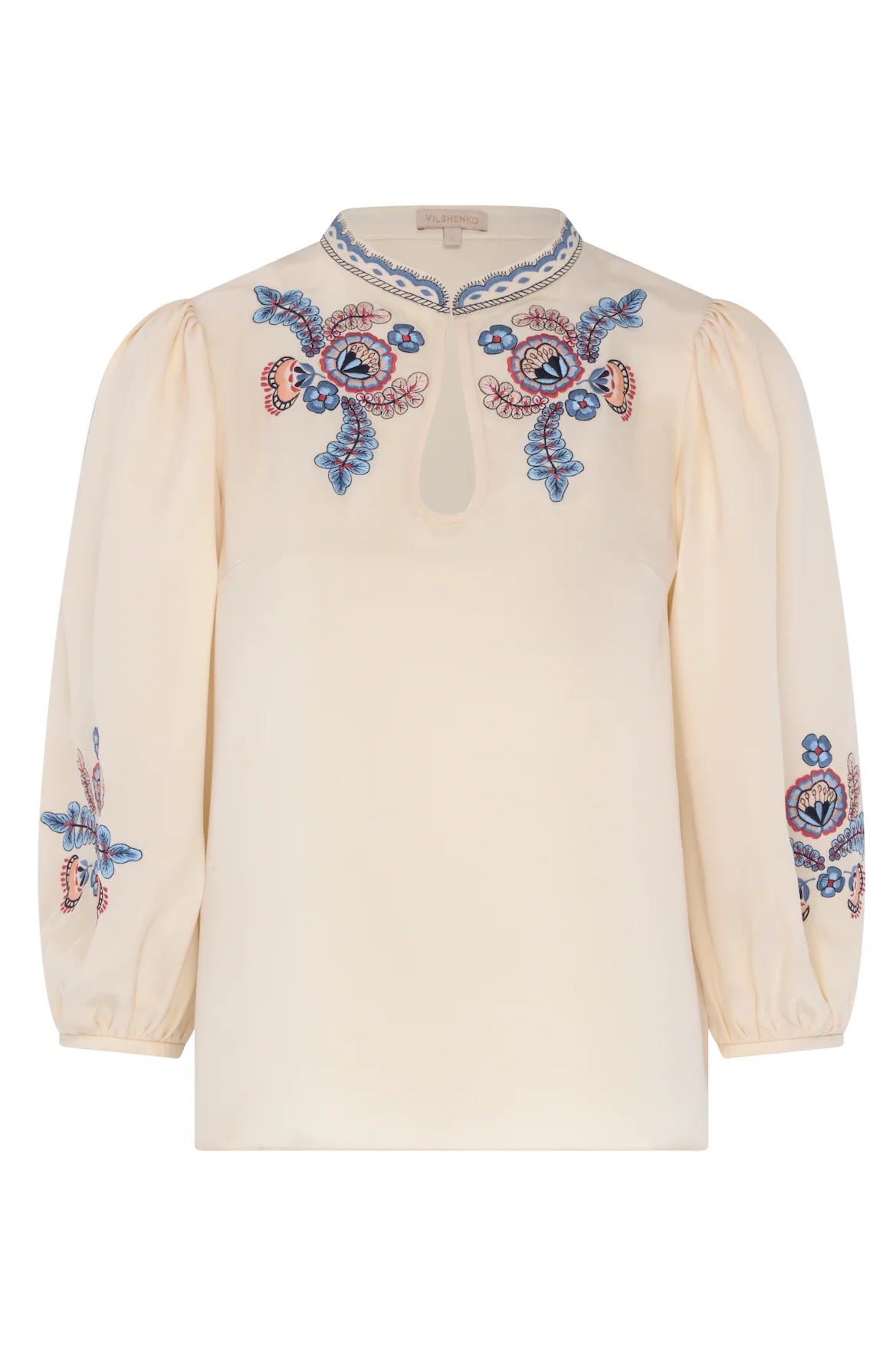 Lyra Silk Blouse - Ivory - Image 2