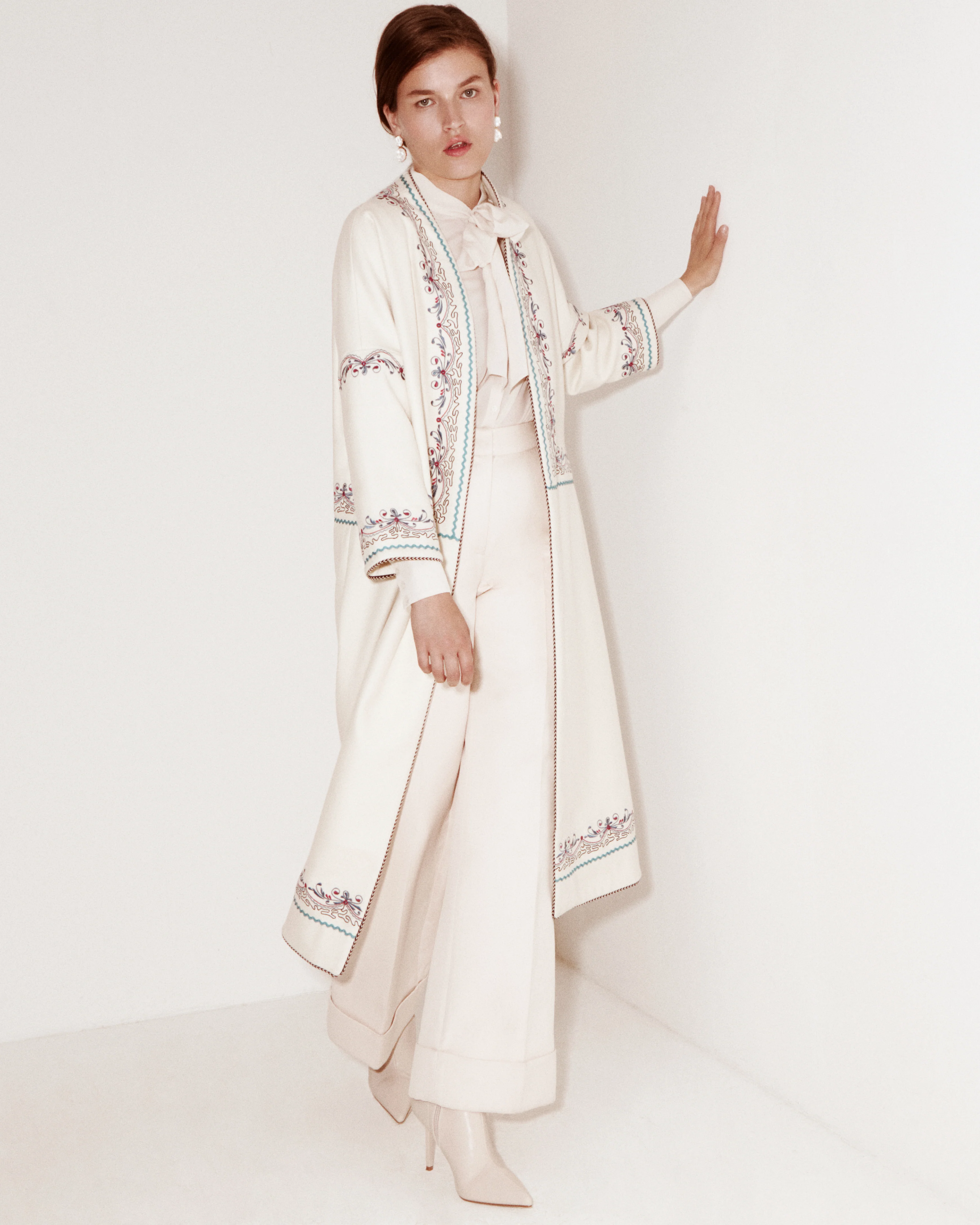 Mira Wool Coat - Cream - Image 4