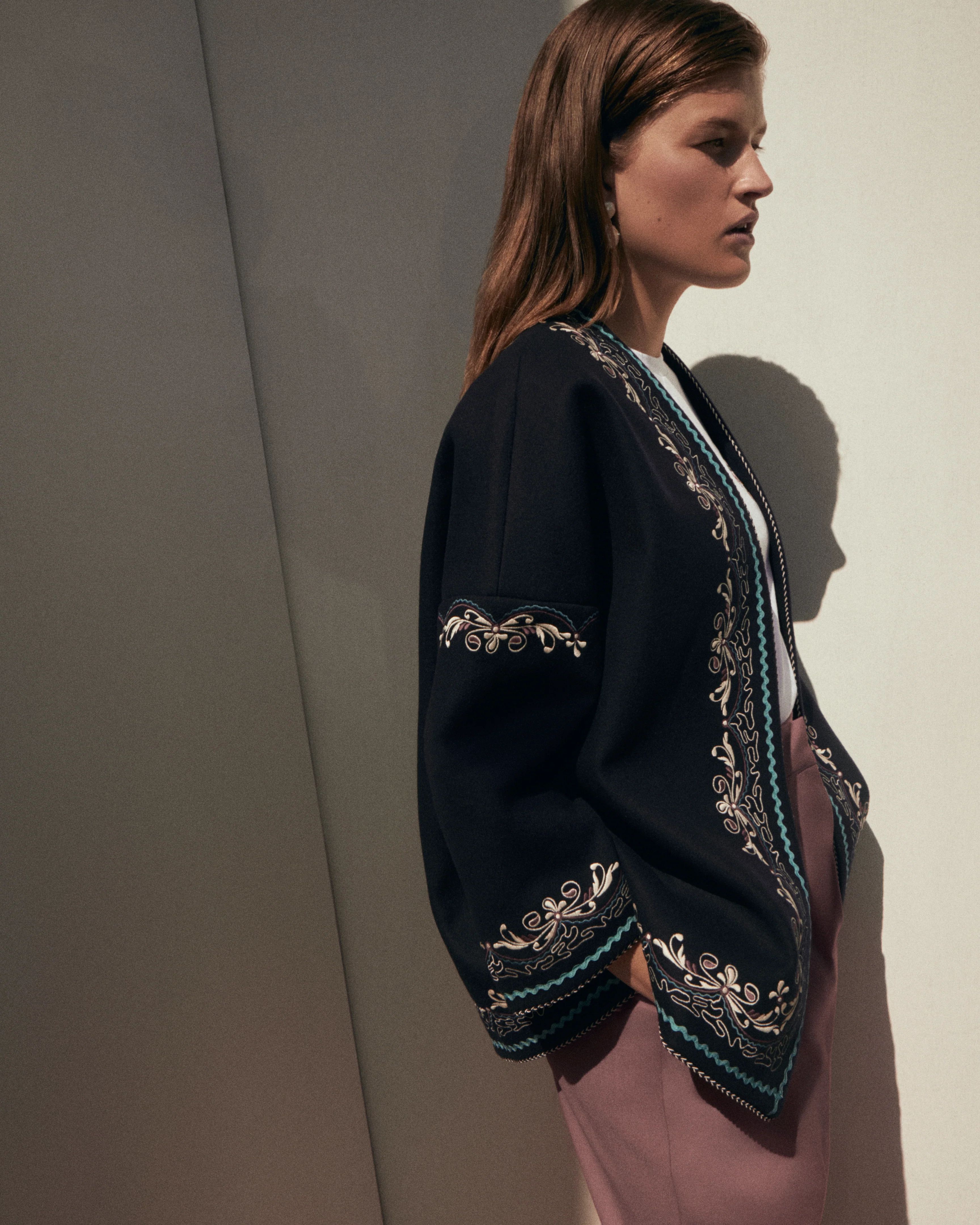 Nelly Wool Jacket - Navy - Image 4