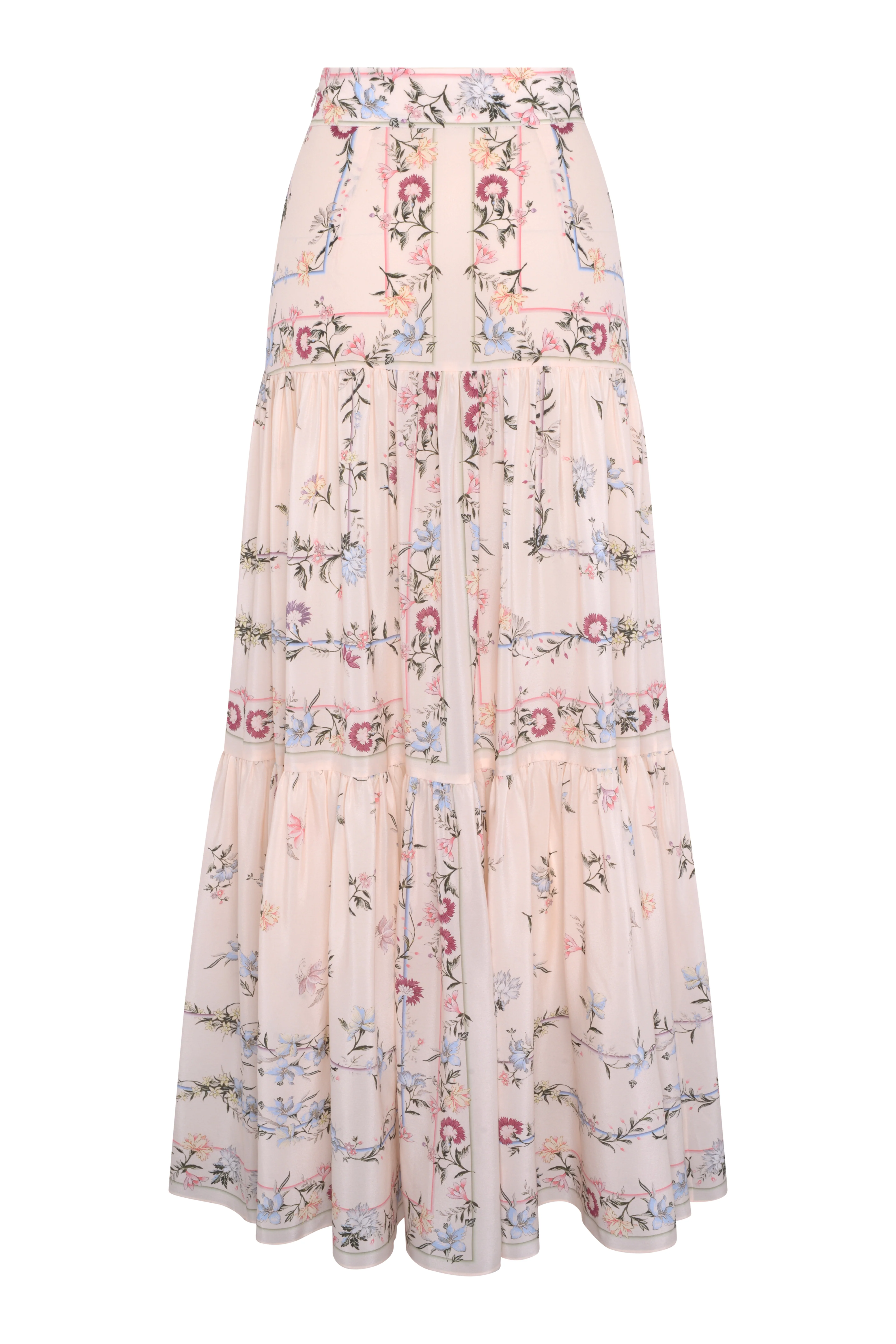 Rosa Silk Skirt - Cream - Image 3