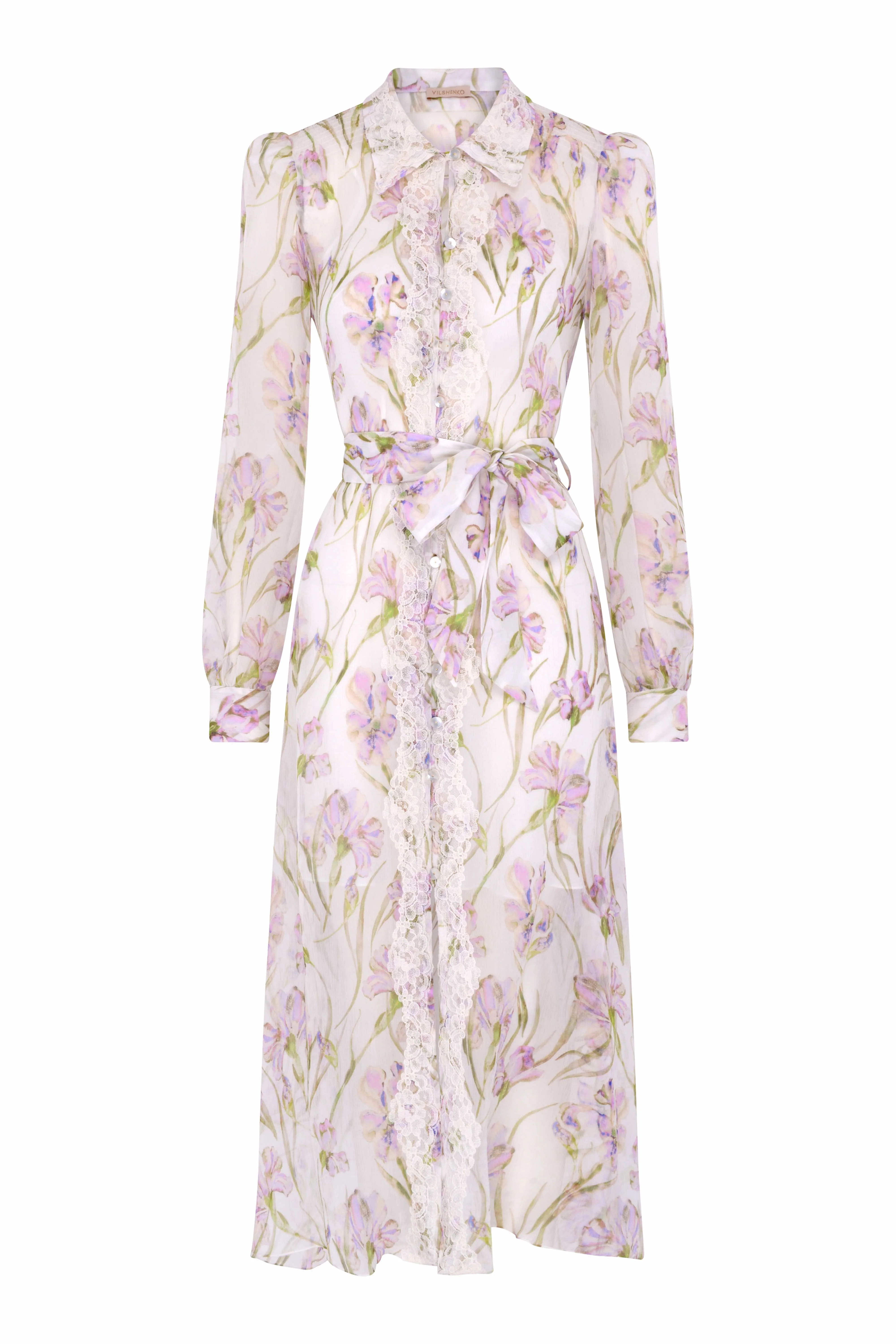 Selena Silk Dress - Lilac Iris - Image 2