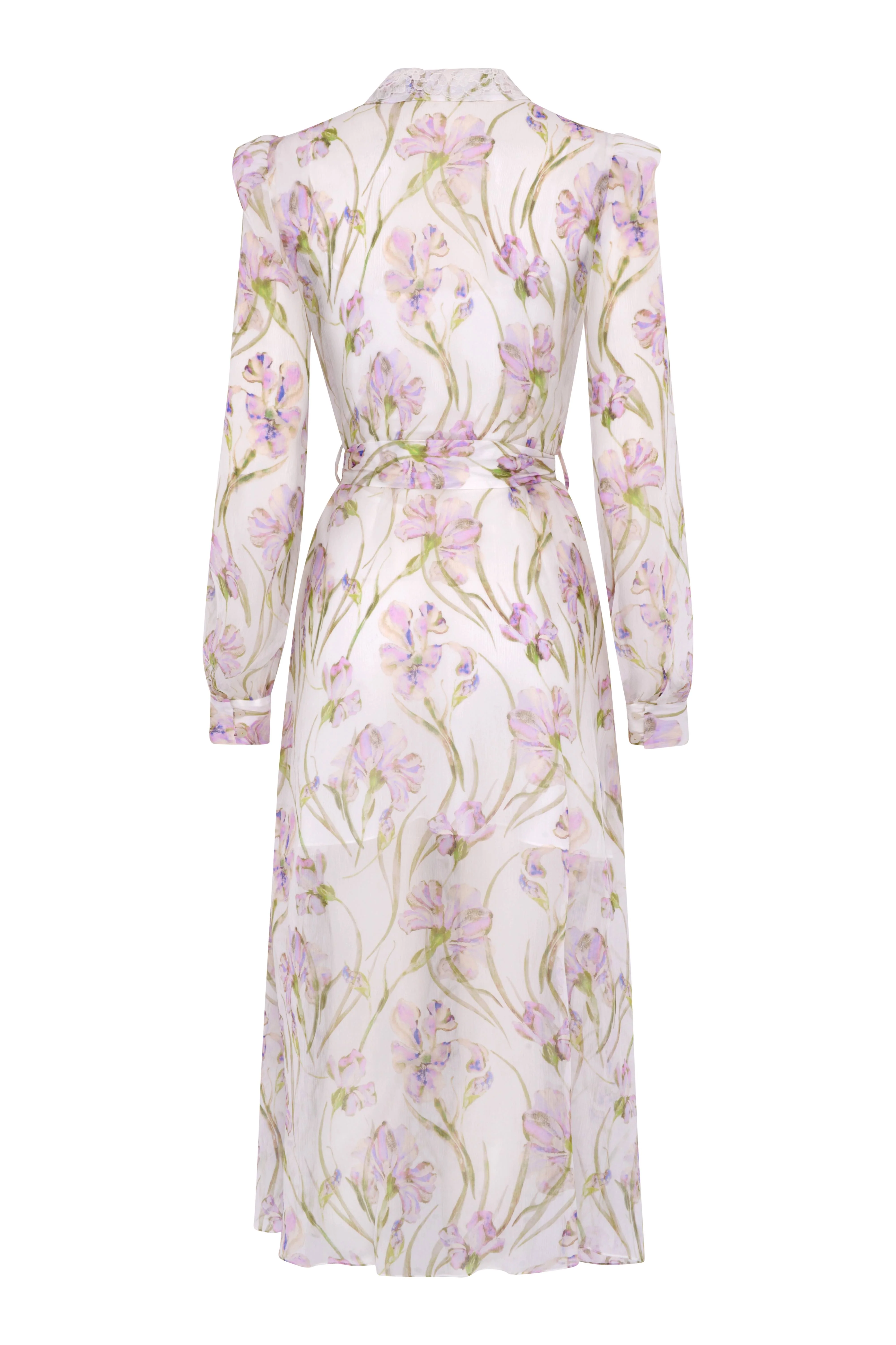 Selena Silk Dress - Lilac Iris - Image 4
