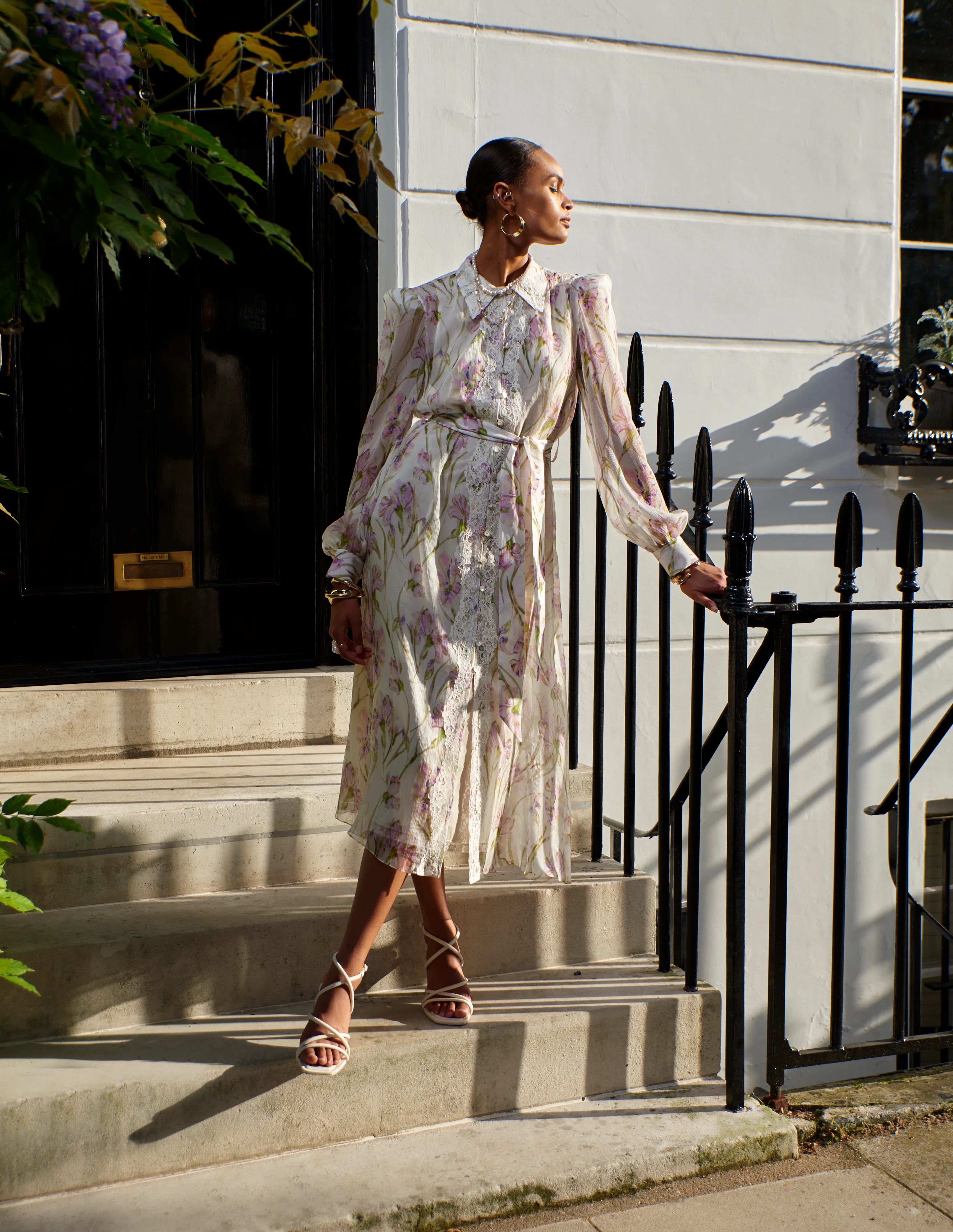 Selena Silk Dress - Lilac Iris - Image 5