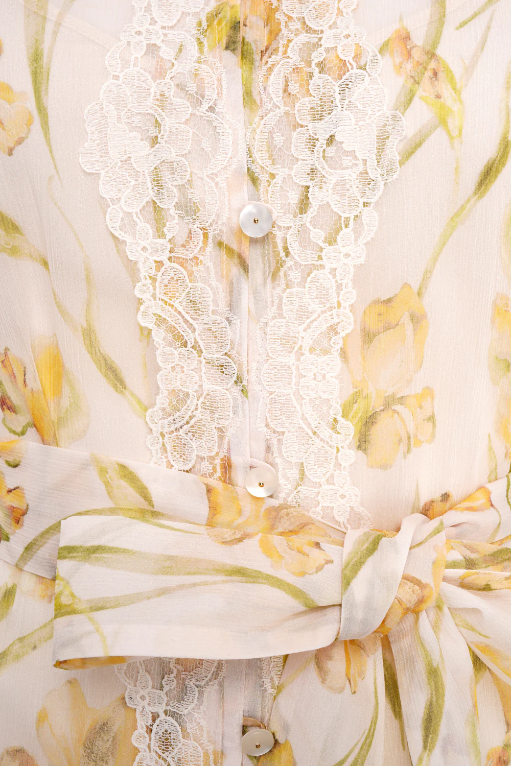Selena Silk Dress - Yellow Iris - Image 4
