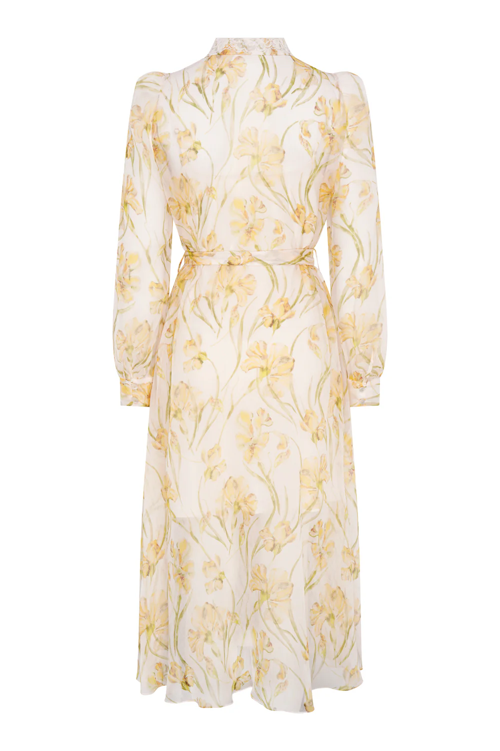 Selena Silk Dress - Yellow Iris - Image 5