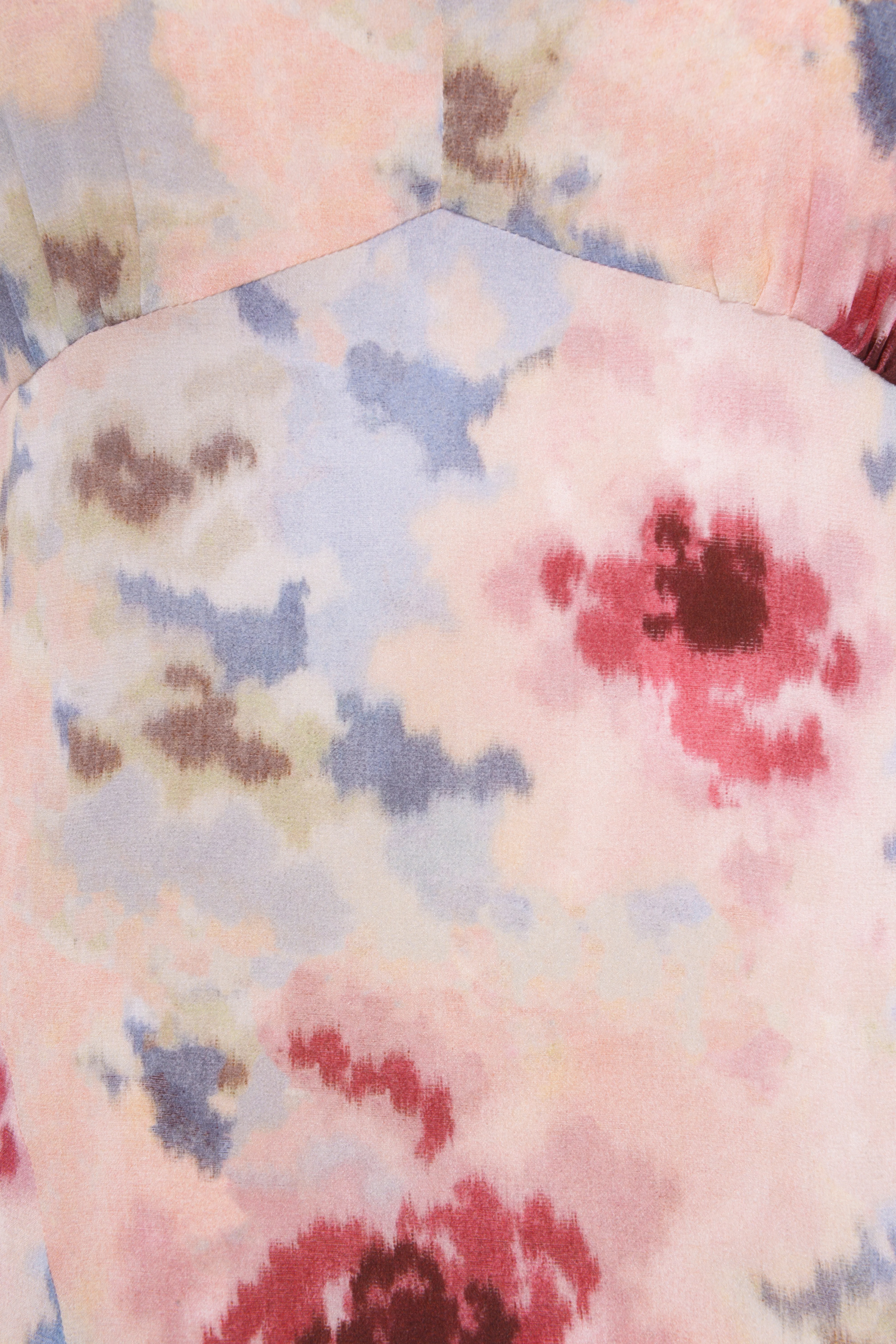 Tamara Silk Dress - Cloud Print - Image 4