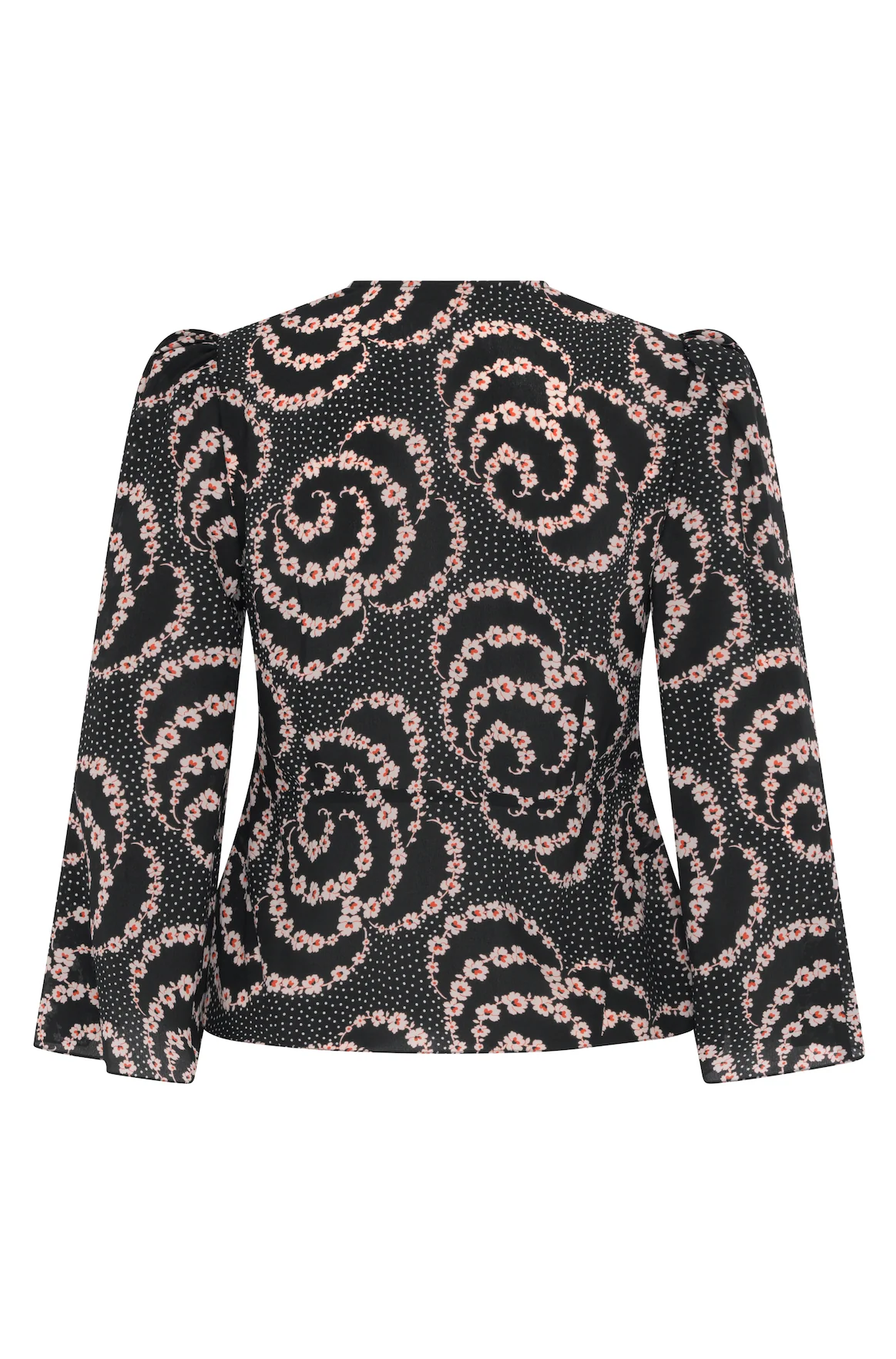 Tanya Silk Blouse - Black - Image 4