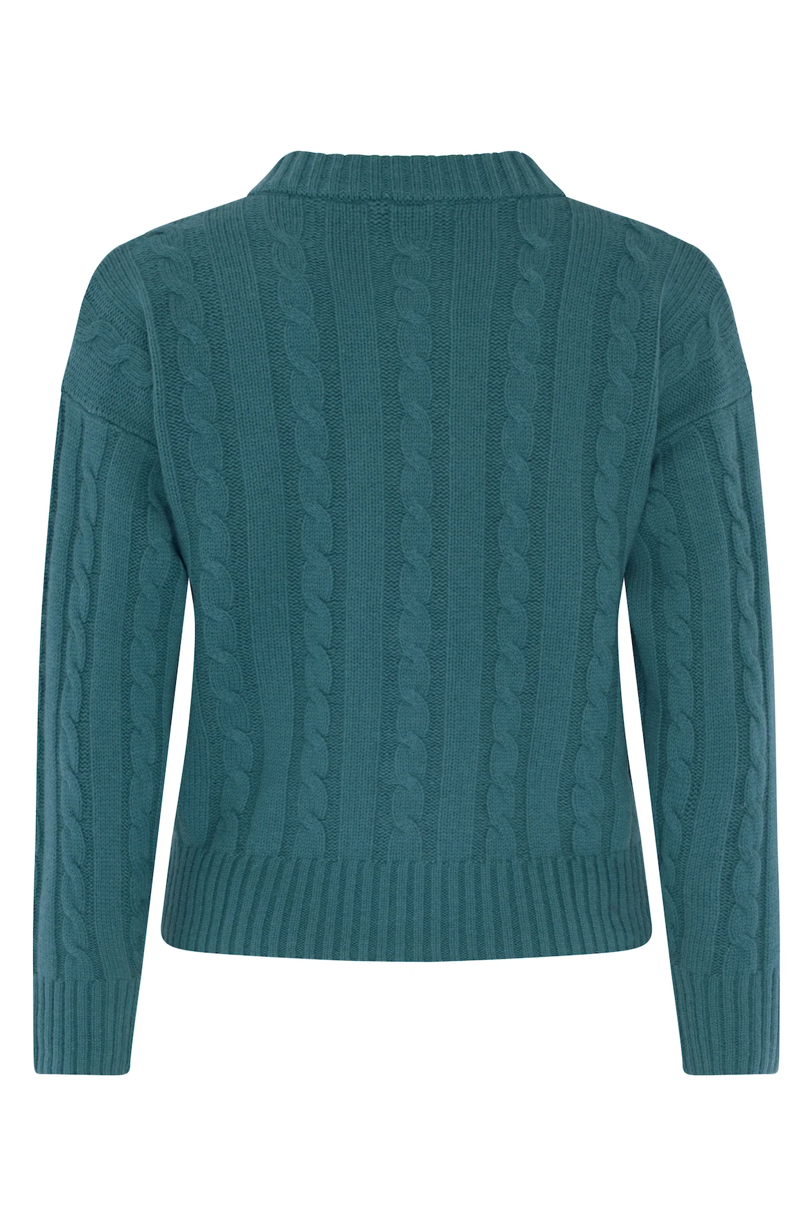 Vanessa Cashmere Blend Cardigan - Emerald - Image 3