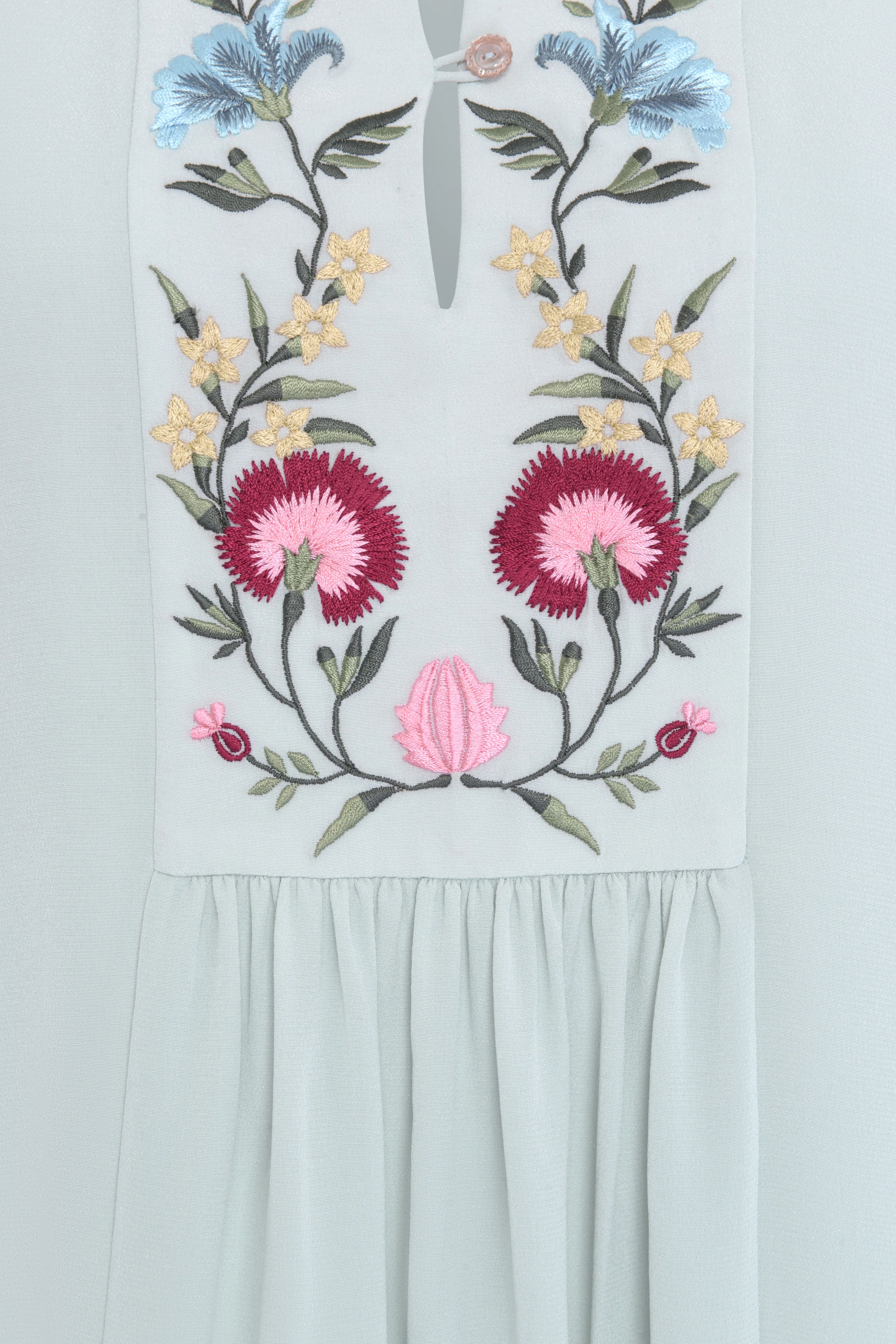 Zoya Silk Dress - Pale Mint - Image 4
